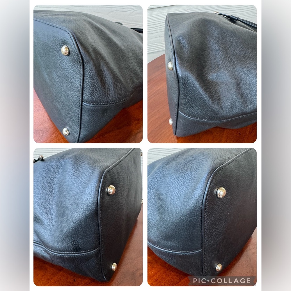 WHBM Black Drawstring Bucket Bag - Picture 5 of 12
